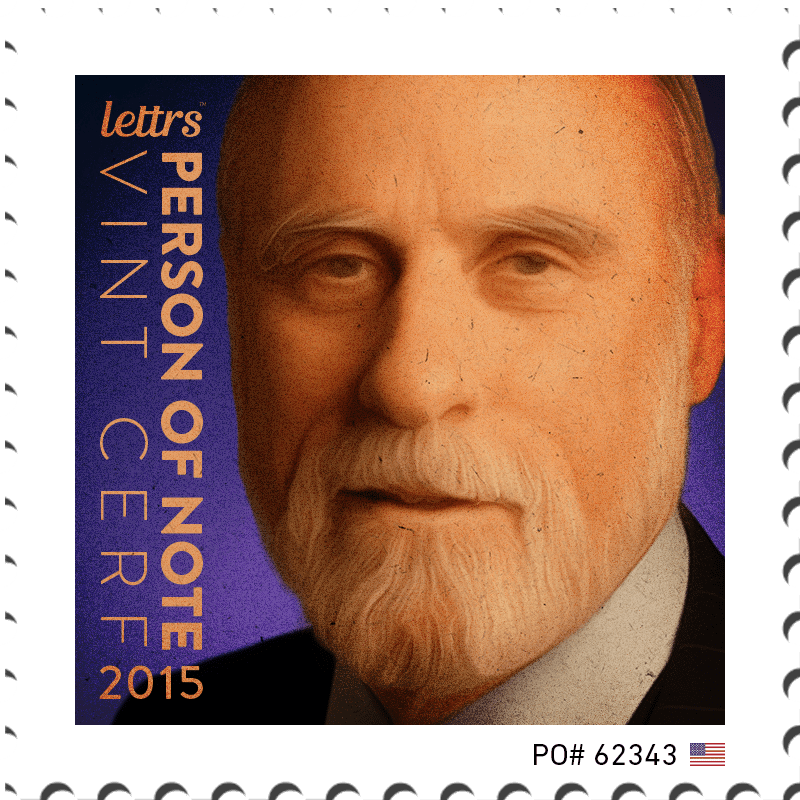 Vint Cerf, Lettrs App, Digital Pivot, Co-Founder Internet, Father of the Net, Written Correspondance, Font, Calligraphy, Personalization, Technology News, Mobile Application