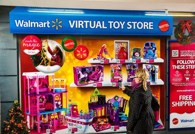 Virtual Toy Store, Walmart, Mattel, Virtual Toy Kiosk, Christmas Kiosk, 2016 Christmas, Globalization, Expansion Strategy, Business Expansion, Marketing Message, Brand Expansion, Brand Awareness, Experiential Marketing, Interactive Marketing, European Expansion, 2-day Shipping, Walmart+, Examiner, The Vault, Holidays, Internet Marketing, Digital Marketing, POP Sales, Traffic Conversions, Children, Kids, Family, Families, Holidays, Ship to Home, Ship to Store, Toys R Us Bankruptcy,